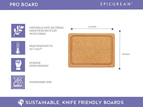 Epicurean PRO Steak Board Natural 300x200x9mm - Made in U.S.A.