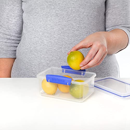 Sistema KLIP IT Food Storage Containers 2L, 1L, 400 ml, 200 ml (6 Count) - Made in New Zealand