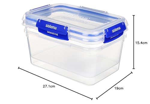 Sistema KLIP IT PLUS 3.35 L Food Storage Containers 2 Pieces - Made in New Zealand