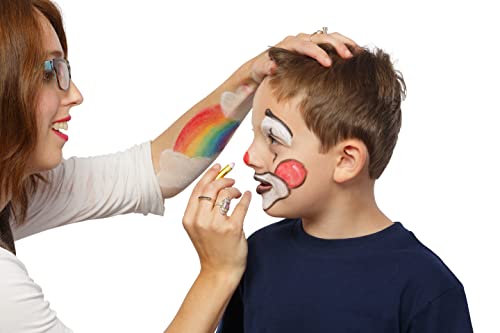 Dress Up America Face Paint Crayons with Artbook & Easy To Follow Facepainting Designs - Made in Taiwan