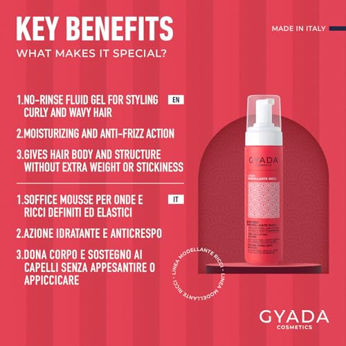 GYADA COSMETICS Curly Hair Foam 200 ml - Made in Italy