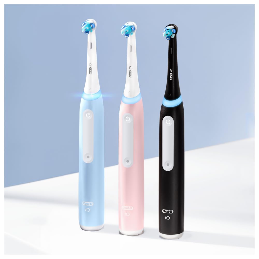 Oral-B iO3 Electric Toothbrushes, 1 Toothbrush Head, 3 Modes With Teeth Whitening, 2 Pin UK Plug - Made in Germany