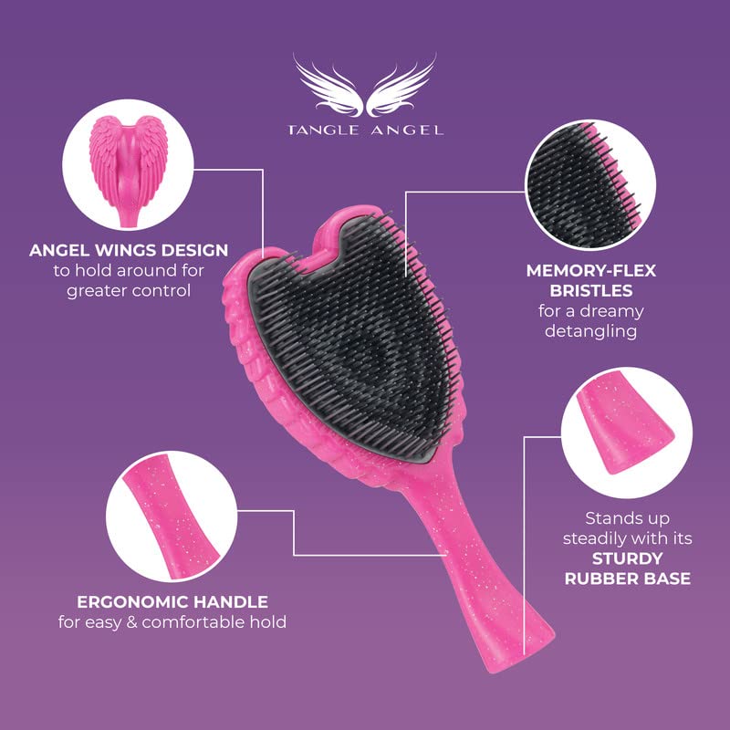 Tangle Angel REBORN Angel Detangling Eco Friendly Hair Brush - Made in UK