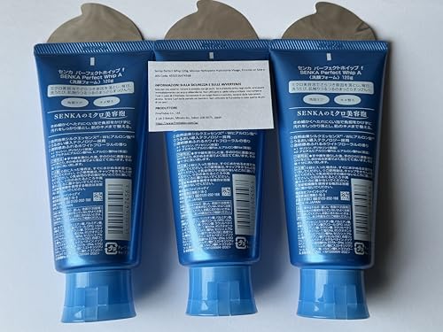 Senka Perfect Whip Hydrating Facial Cleansing Foam 120g Set of 3 - Made in Japan