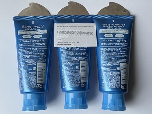 Senka Perfect Whip Hydrating Facial Cleansing Foam 120g Set of 3 - Made in Japan