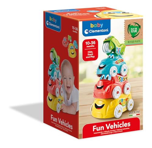 Baby Clementoni Stacking Fun Vehicles - Made in Italy