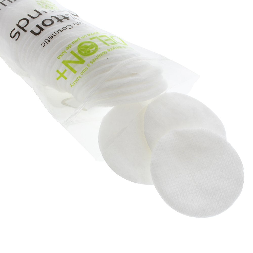 DELON+ Premium Cotton Rounds with Aloe Vera & B5 Provitamin (100 Count pack of 8) - Made in Canada