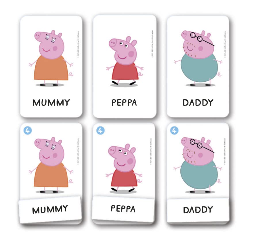 Clementoni Peppa Pig Educational Playing Cards, 100% Recycled materials (Ages 3+) - Made in Italy