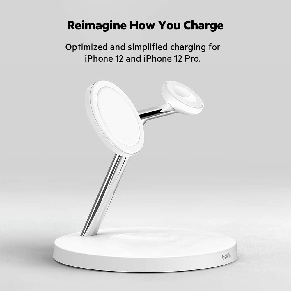 Belkin BoostCharge PRO 3-in-1 Wireless Charger with MagSafe - Made in Vietnam