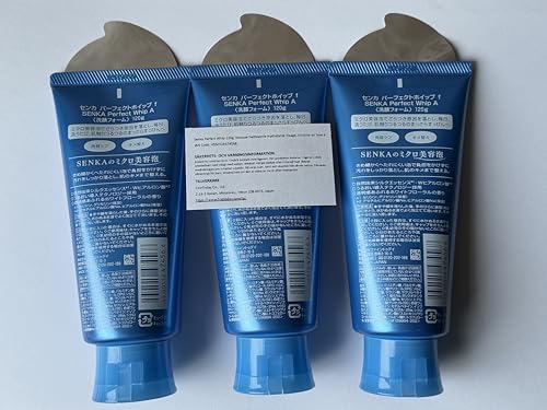 Senka Perfect Whip Hydrating Facial Cleansing Foam 120g Set of 3 - Made in Japan