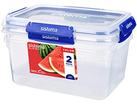 Sistema KLIP IT PLUS 3.35 L Food Storage Containers 2 Pieces - Made in New Zealand