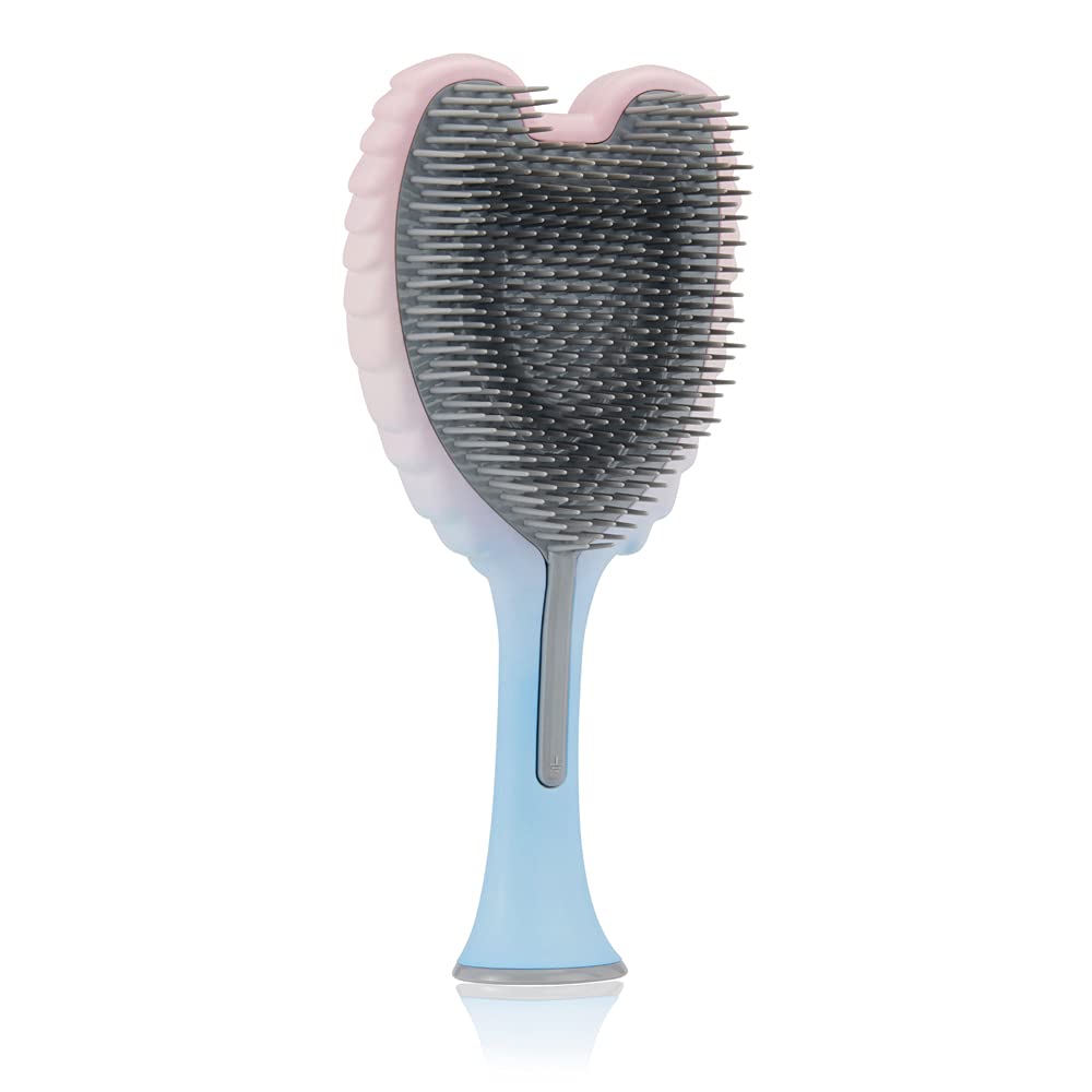 Tangle Angel Hair Extension Brush for Straight or Wavy Hair (Two Tone Pink Blue) - Made in UK