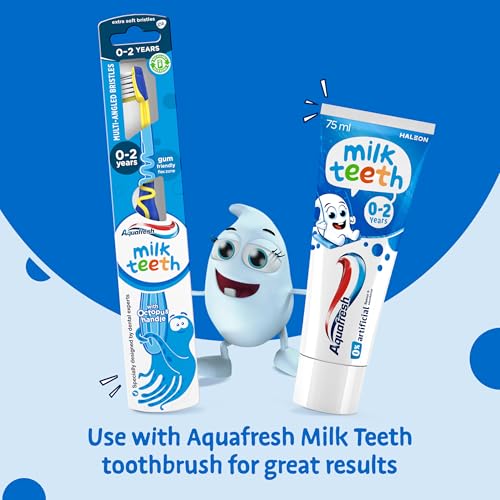 Aquafresh Milk Teeth Toothpaste 0-2 years 75 ml - Made in Slovakia