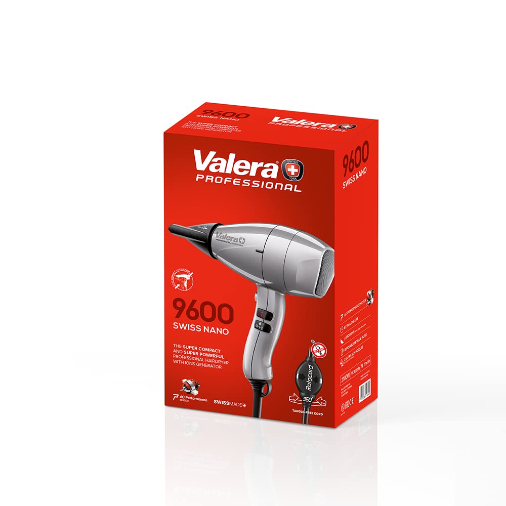 Valera Swiss Nano 9600 Compact and Lightweight Ionic Hairdryer - Made in Switzerland