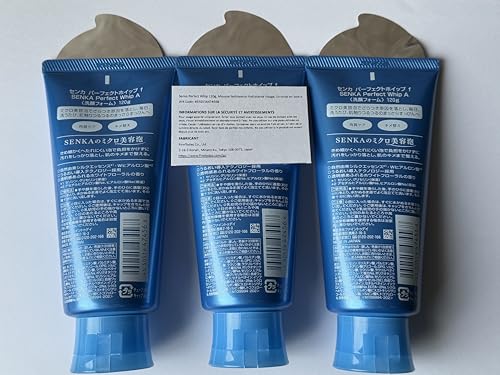 Senka Perfect Whip Hydrating Facial Cleansing Foam 120g Set of 3 - Made in Japan