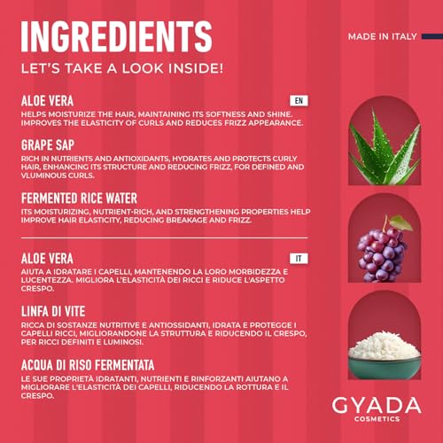 GYADA COSMETICS Curly Hair Foam 200 ml - Made in Italy