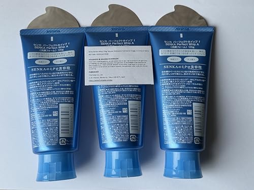 Senka Perfect Whip Hydrating Facial Cleansing Foam 120g Set of 3 - Made in Japan