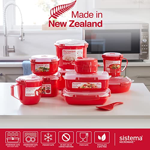 Sistema Microwave 2.6L Rice Cooker & 915ml Food Container Set (2 Count) - Made in New Zealand