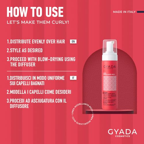 GYADA COSMETICS Curly Hair Foam 200 ml - Made in Italy