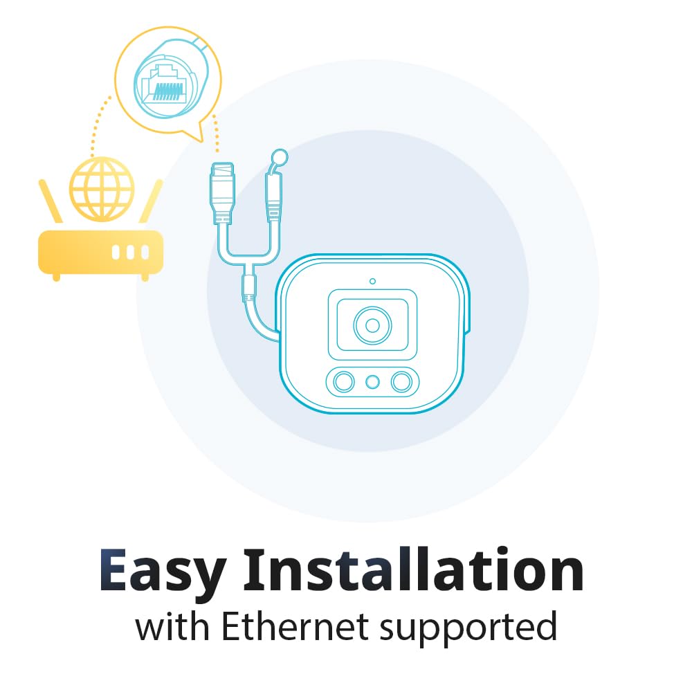 SpotCam 2K Cloud AI IP Camera, Indoor/Outdoor, Two Way Audio, Night Vision, Human Detection, Waterproof - Made in Taiwan