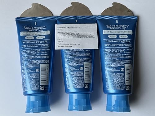 Senka Perfect Whip Hydrating Facial Cleansing Foam 120g Set of 3 - Made in Japan