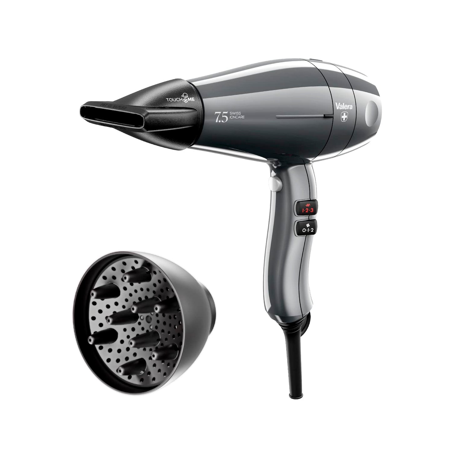 Valera Swiss Ioncare 7.5 Professional Silent Hairdryerwith Diffuser 2000W - Made in Switzerland