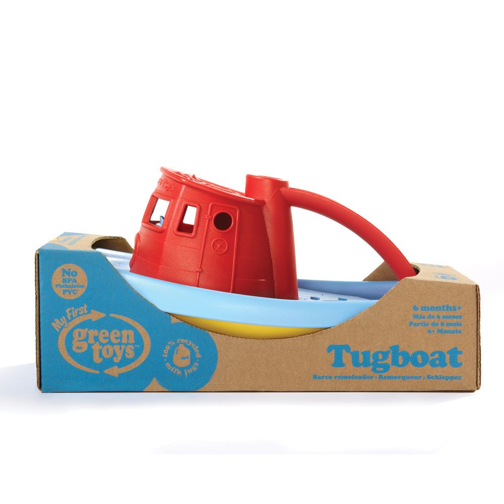 Green Toys My First Tug Boat (Red) - Made in U.S.A.