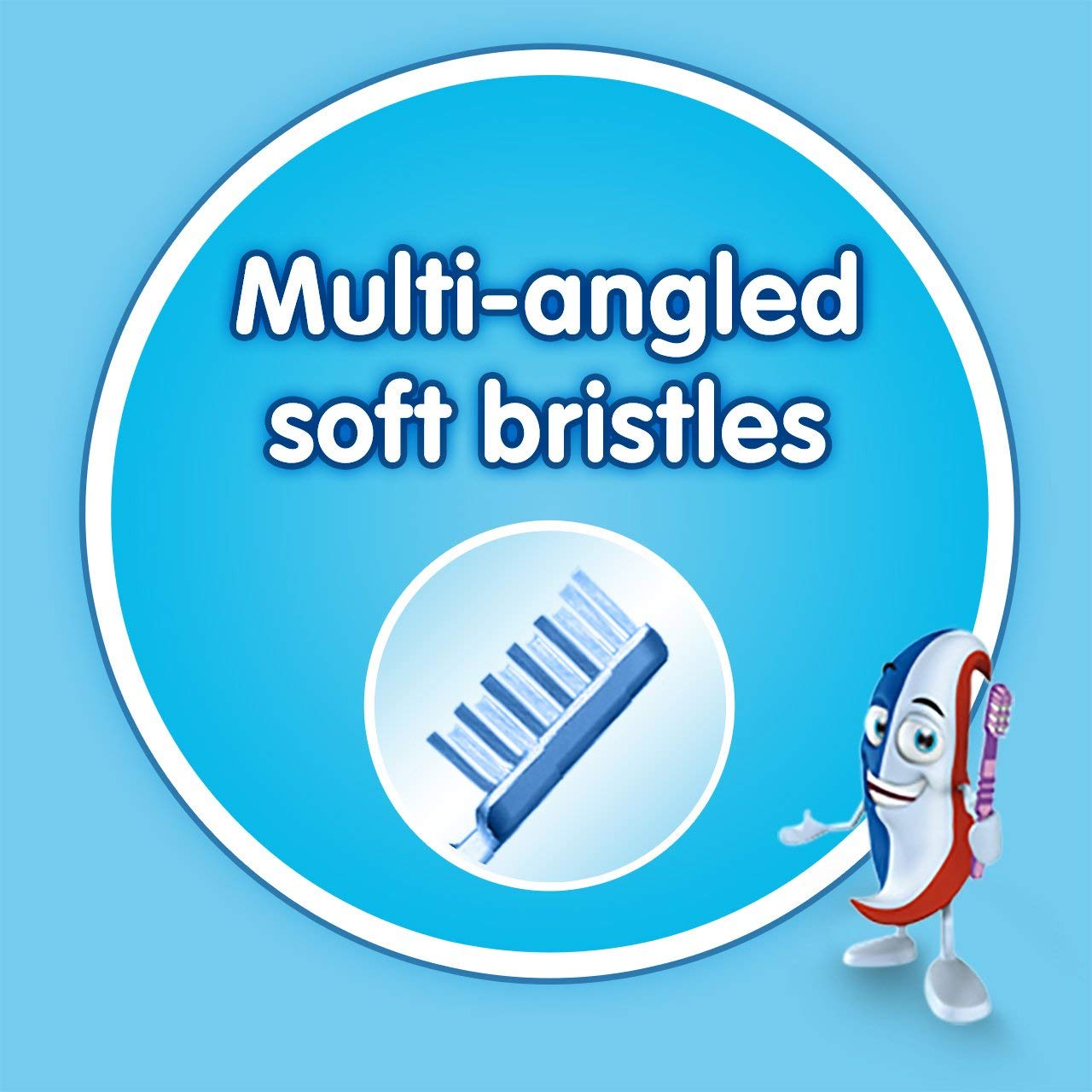 Aquafresh Toothbrush for Kids  0-2 Years, Soft Bristles, Pack of 1 - Made in Germany