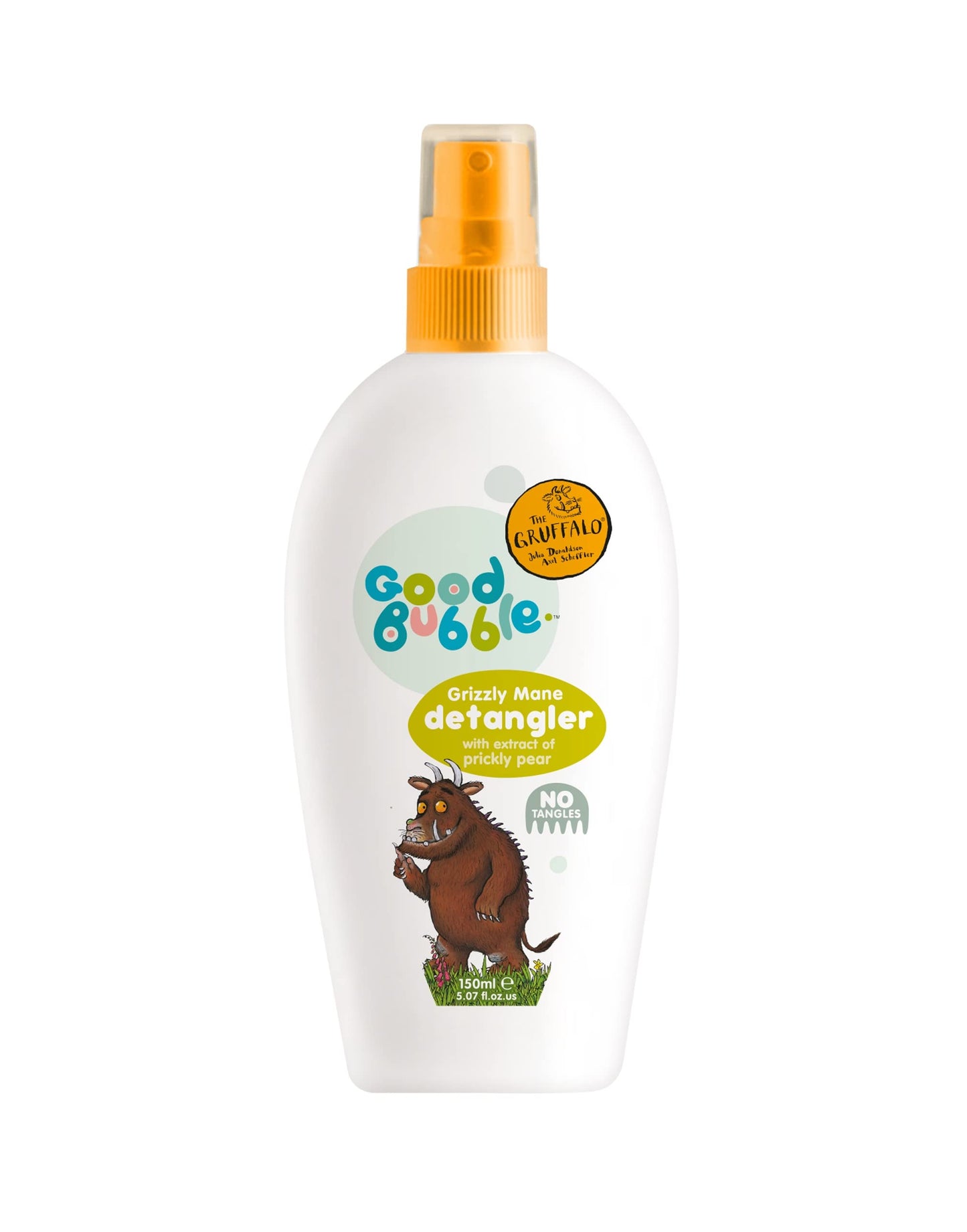 Good Bubble Gruffalo Hair Detangling Spray with Prickly Pear Extract and Tea Tree Oil 150ml - Made in UK