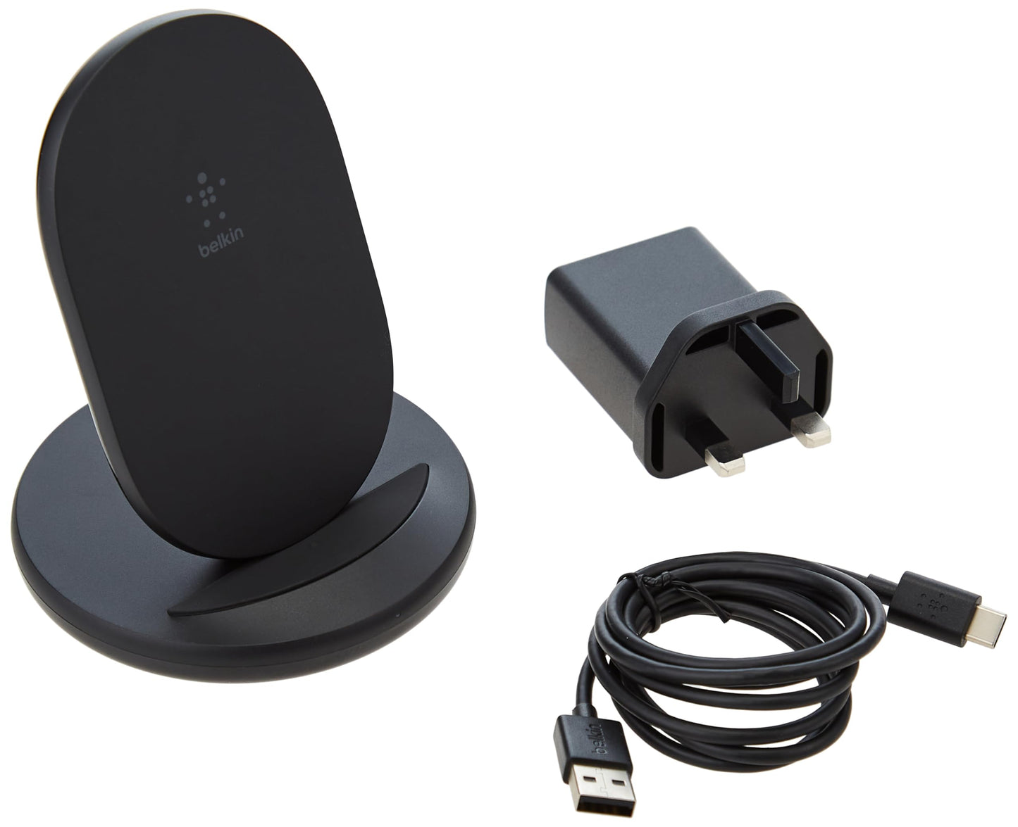 Belkin BoostCharge Wireless Charging Stand 15W (Black) - Made in Vietnam