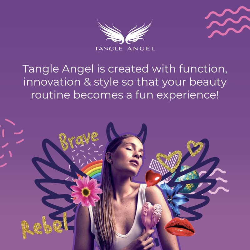 Tangle Angel REBORN Angel Detangling Eco Friendly Hair Brush - Made in UK
