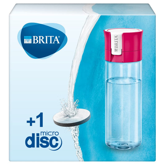 BRITA Fill and Go Vital Water Filter Bottle (Pink) - Made in Germany