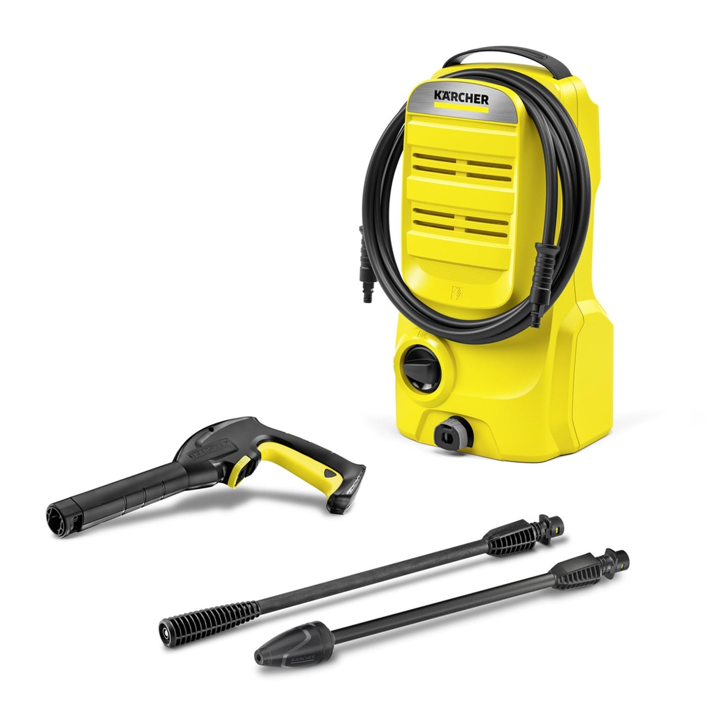 Kärcher K 2 Classic Pressure Washer, Pressure: max. 110 bar, Flow Rate: 360 l/h, Area Coverage: 20 m²/h - Made in Germany