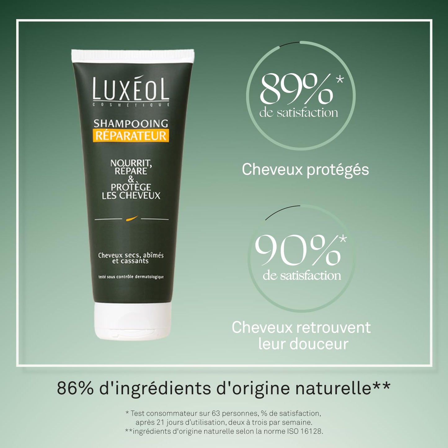 Luxéol Shampoo Nourishes, , Protects Hair Made in France 200 ml