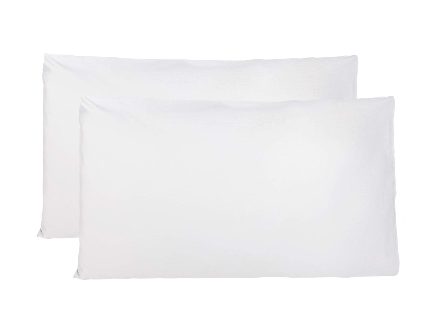 FARFALLAROSSA Pair of 100% Pure Cotton Pillow Cases - Made in Italy