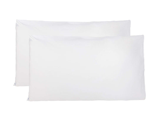 FARFALLAROSSA Pair of 100% Pure Cotton Pillow Cases - Made in Italy