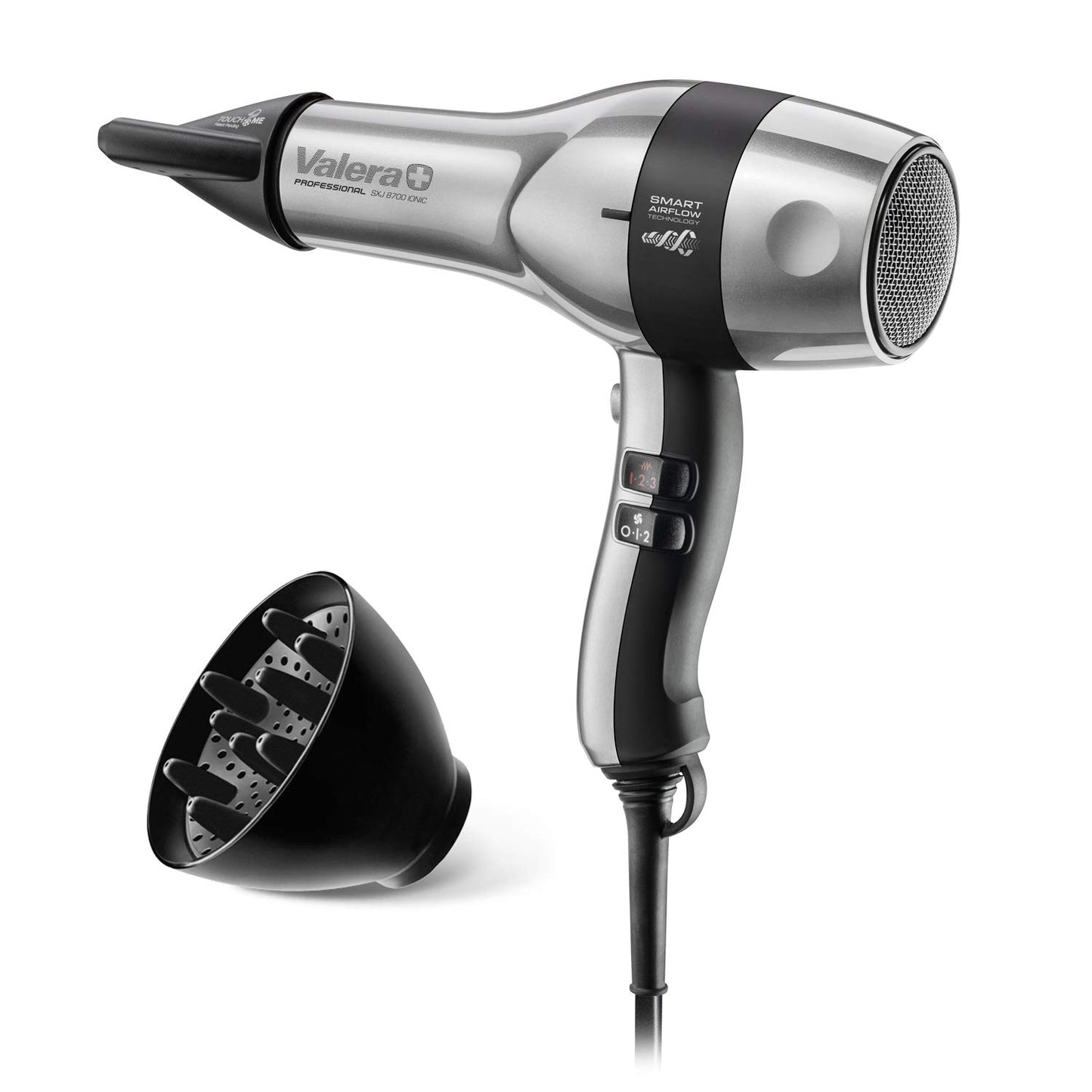 Valera Professional ion hairdryer Swiss Silent Jet 8700 for Quick and Quiet Drying, 2400 W - Made in Switzerland