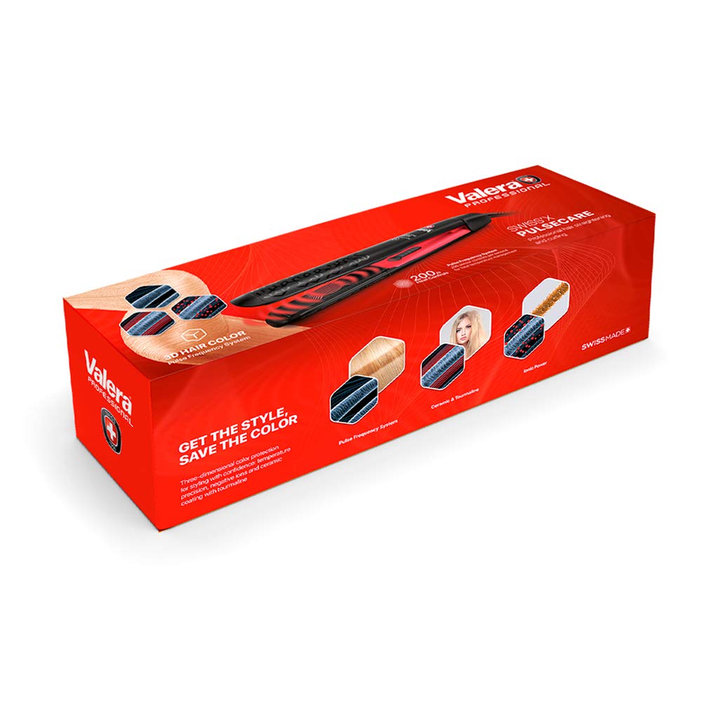 Valera Swiss'X Pulsecare Professional Hair Straightener - Made in Switzerland