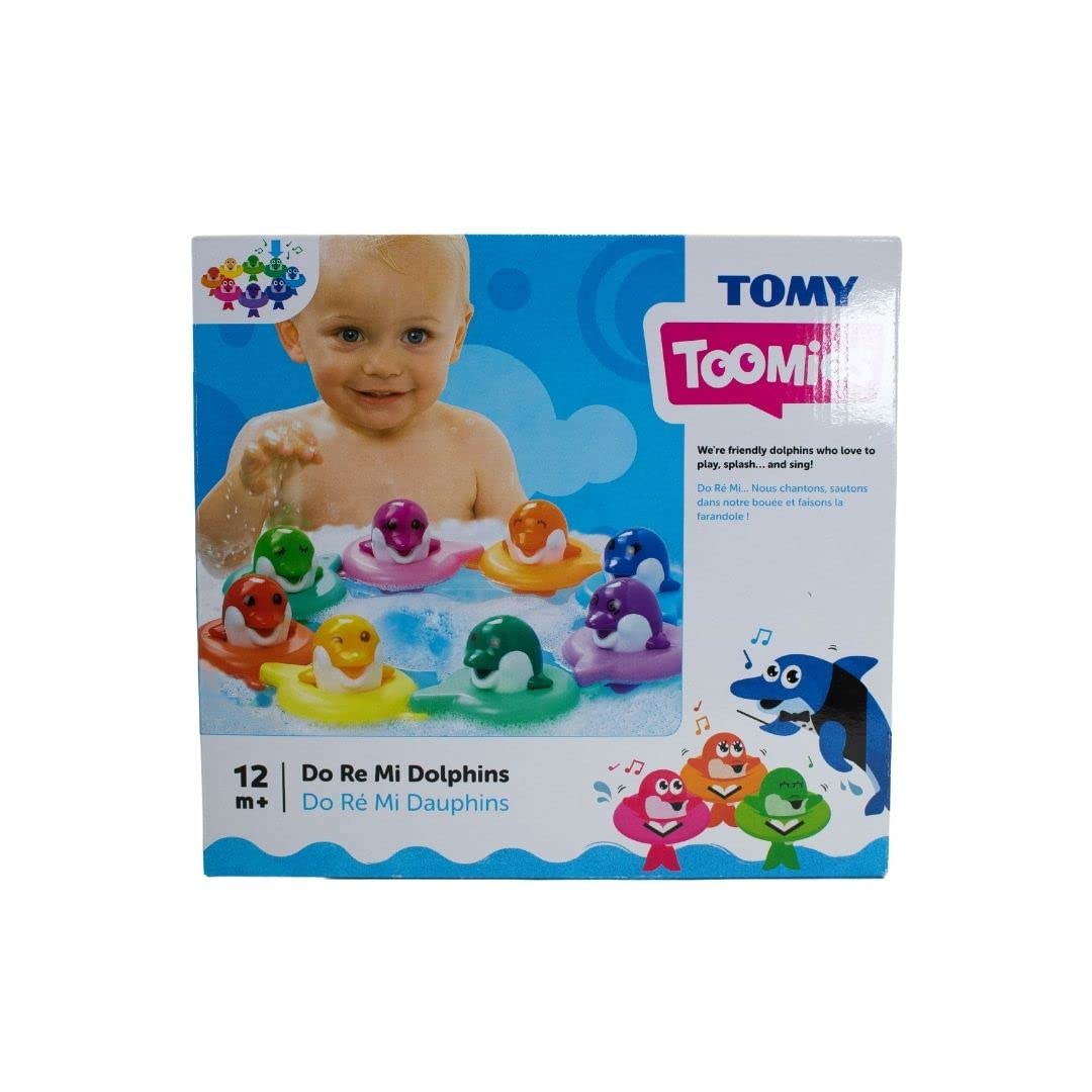 TOMY Toomies Do Re Mi Dolphins Baby Bath Toy Suitable for 1+ Year - Made in Indonesia