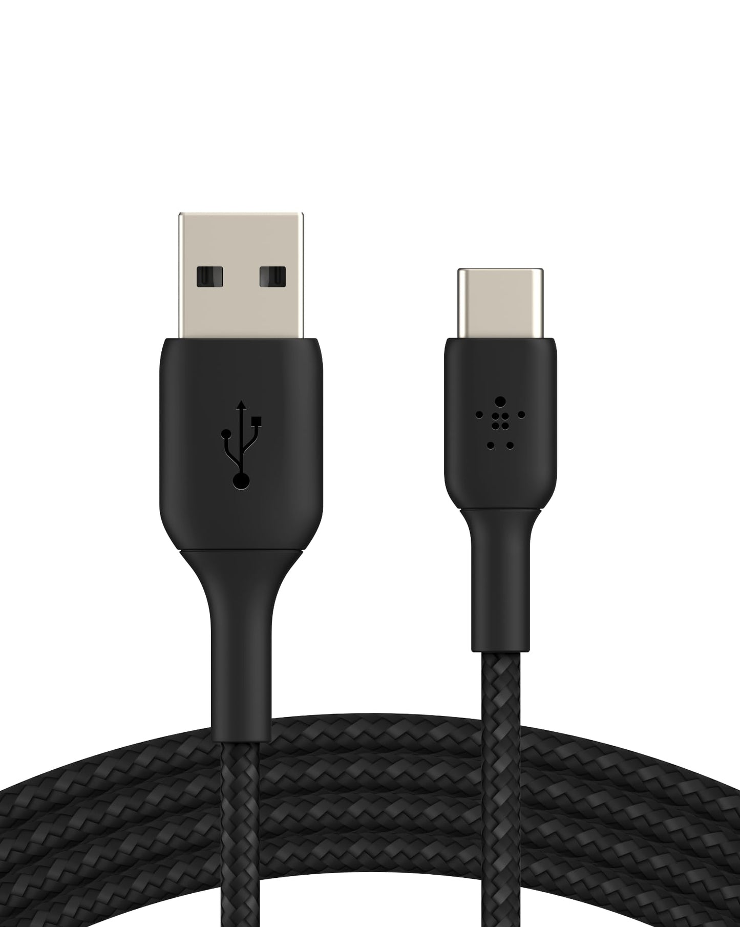 Belkin BoostCharge Braided USB-C to USB-A 2M Cable (Black) - Made in Vietnam