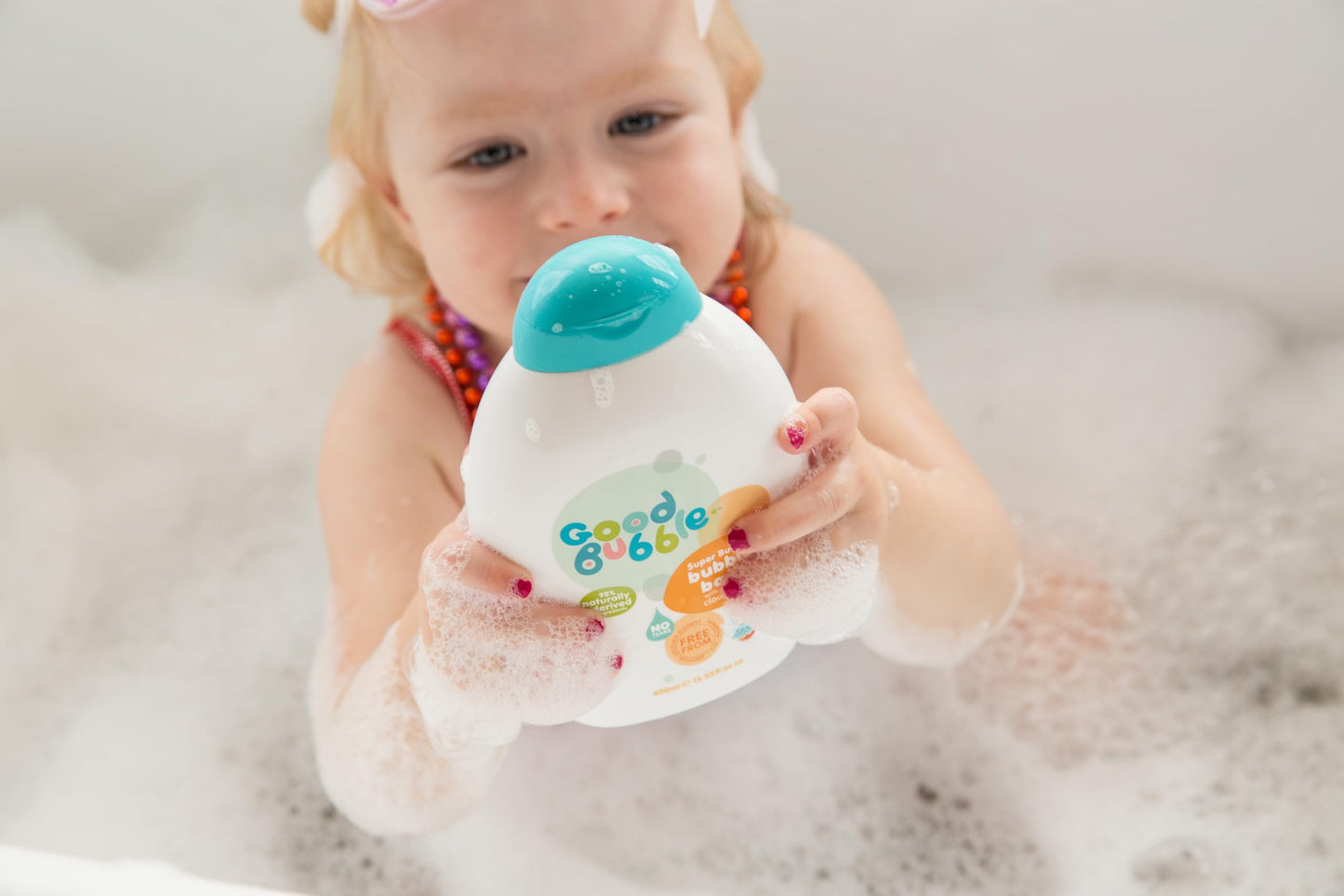 Good Bubble 400ml Tear-Free Baby Bubble Bath With Cloudberry Extract For Sensitive & Eczema-Prone Skin - Made in UK