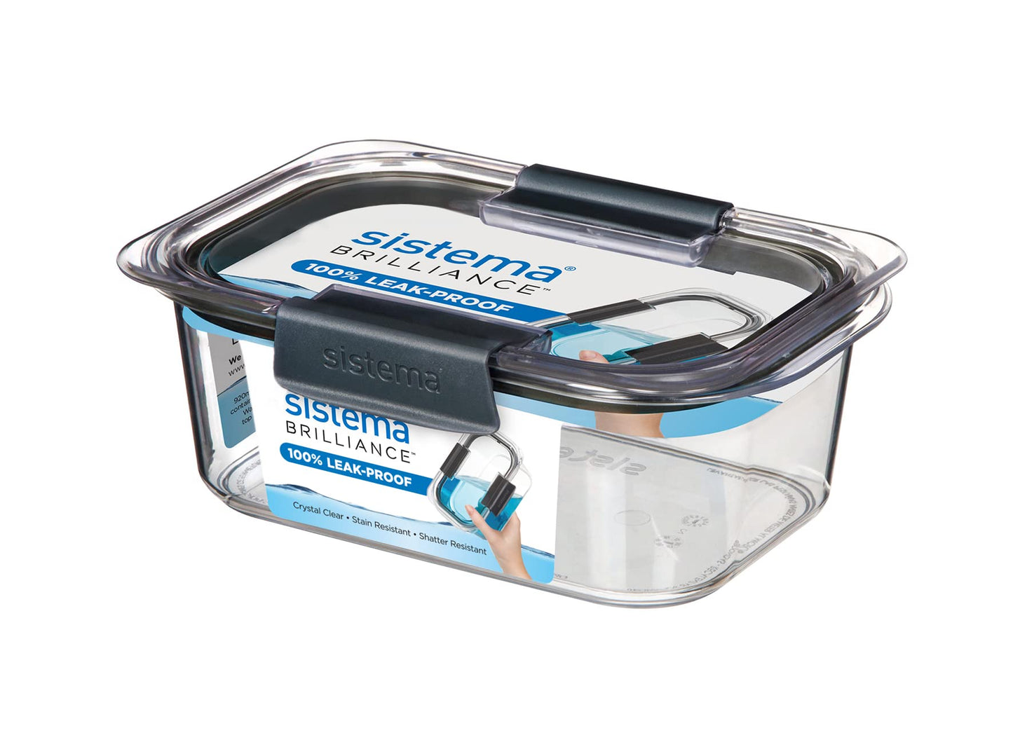 Sistema Brilliance 920ml Leakproof Food Storage Container - Made in New Zealand