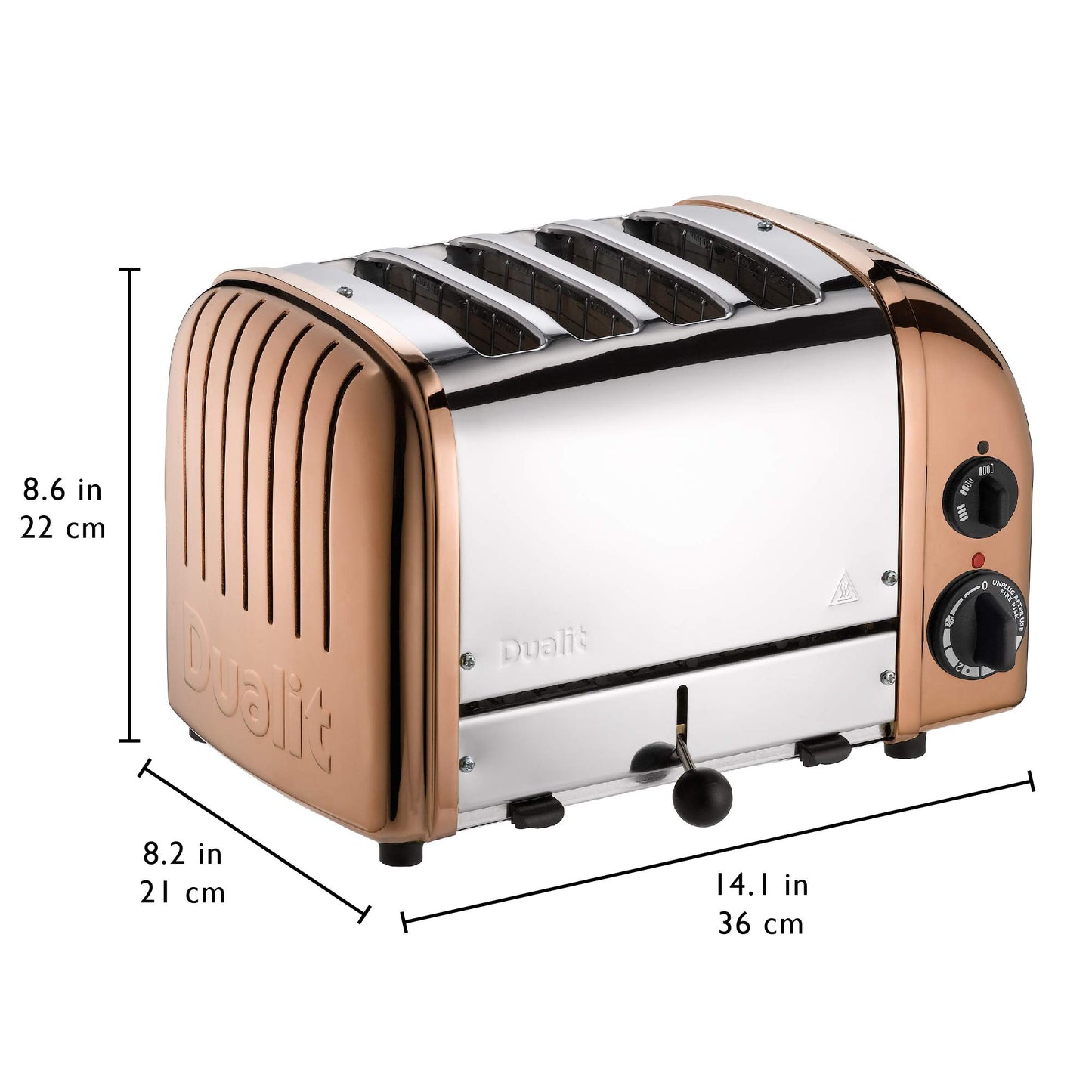 Dualit Classic 4 Slice Vario Stainless Steel Toaster - Hand Built in UK