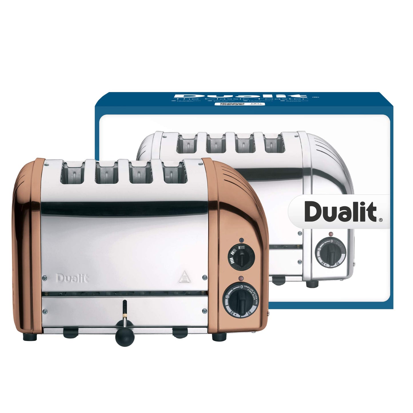 Dualit Classic 4 Slice Vario Stainless Steel Toaster - Hand Built in UK