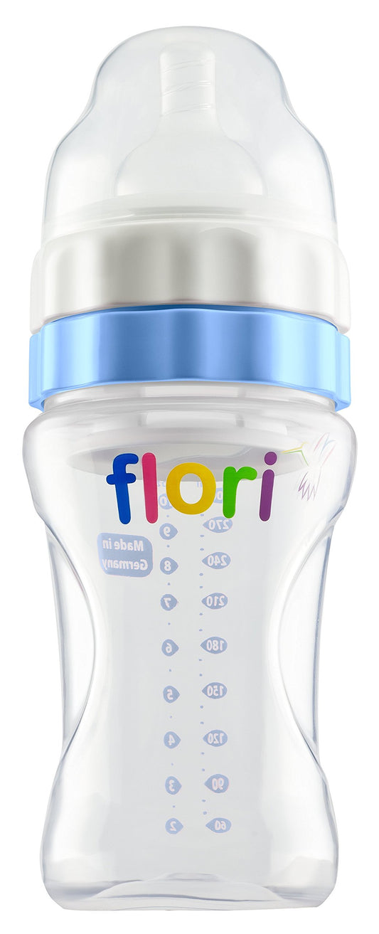 Flori 300 ml Baby Bottle with Anti-Colic Teat - Made in Germany