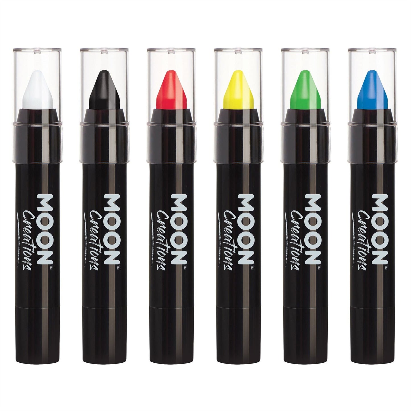 Moon Creations Face Paint Stick Body Crayons | Primary Set | 3.2g - Made in UK