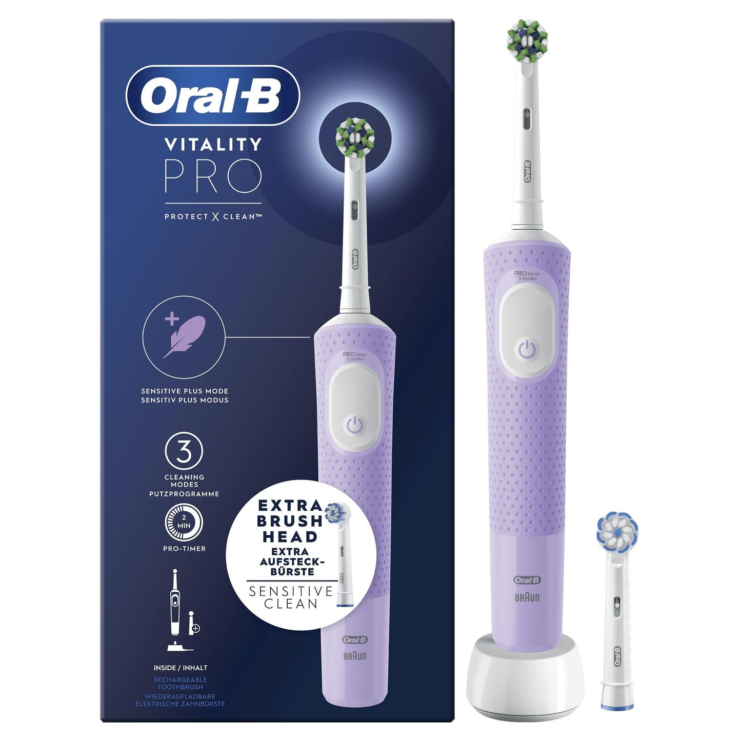 Oral-B Vitality Pro Rechargeable 3 Brushing Mode - Made in Hungary