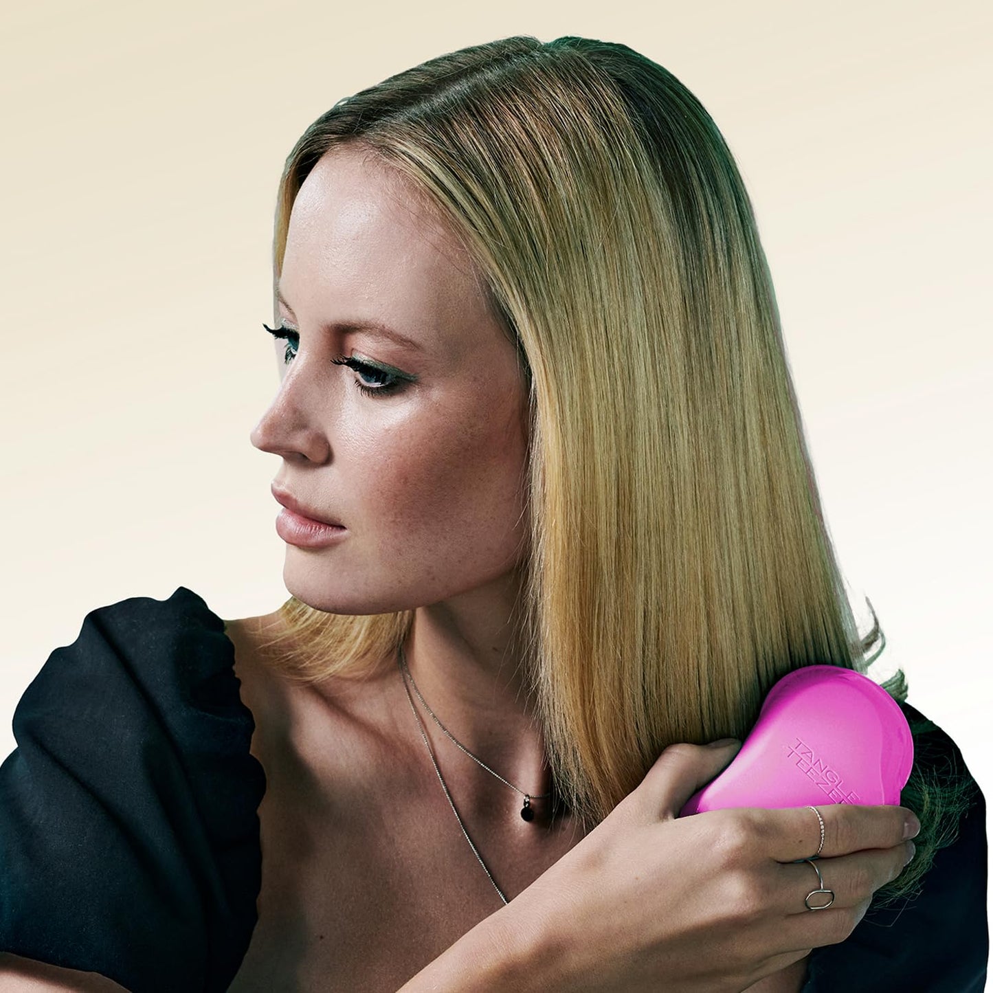 Tangle Teezer The Fine and Fragile Detangling Hairbrush for Wet and Dry Hair (Berry Bright) - Made in UK