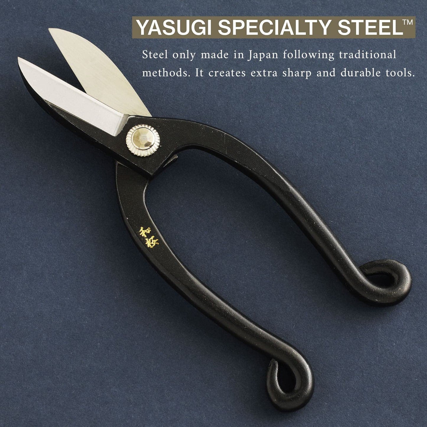 Wazakura Yasugi Steel Ikenobo Classic Ikebana Floral Scissors 6.5"(165mm) - Made in Japan