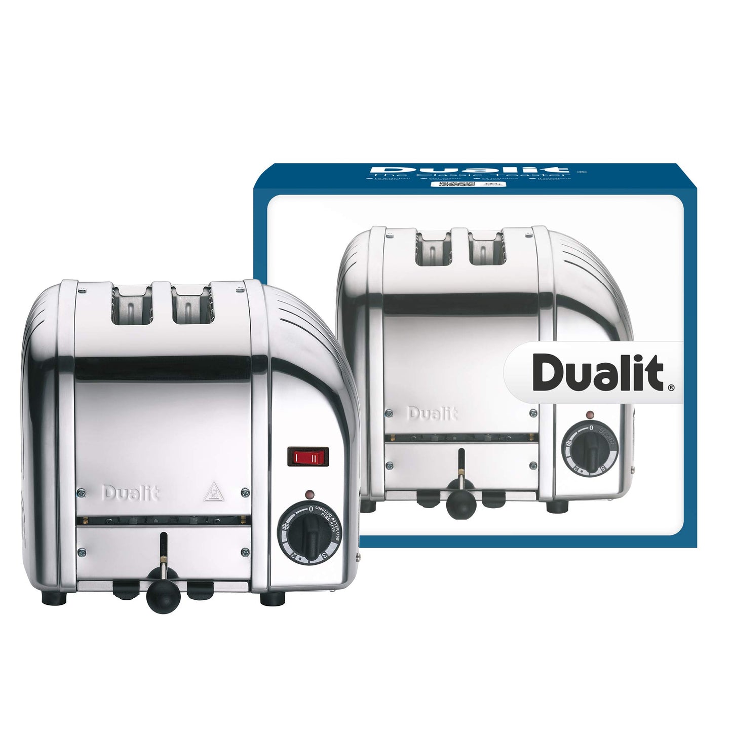 Dualit Classic 2 Slice Vario Stainless Steel Toaster - Hand Built in the UK